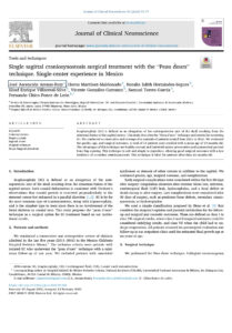 Articulo Single sagittal craniosynostosis surgical treatment